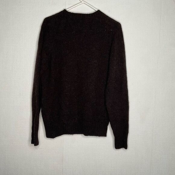 Vintage Ralph Lauren Chaps Sweater Mens Medium Shetland Wool‎ Black Purple - Picture 7 of 9
